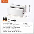 Pikkukuva 2 / 2: Vevor Auto Tumbler -lämpöpainin, tukee 11-30 oz kuppia, 550 W teho, automaattinen paineen säätö,valkoinen