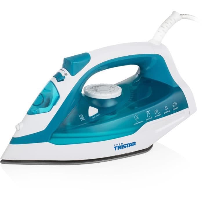 TRISTAR ST-8320 Jern med kontinuerlig damp 2600W Keramisk såle-Dampjusterbar-25 g / min