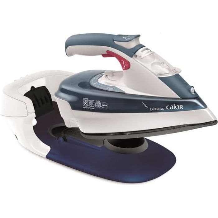 CALOR Freemove Wireless Steam Iron - FV9960C0 - 35 g / min - 250 ml - White / Blue