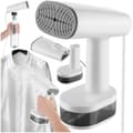 Miniatyrbillede 1 af 11: Tøjdamper med 4 tilstande og flaskeadapter, 370 ml, 1640 W - hvid