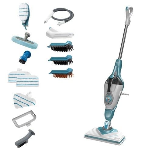 Black & Decker BHSM1610DSM Bärbar ångtvätt 0,5 L 1600 W Aquafärg, Vit