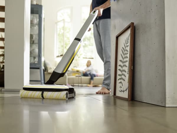 Kärcher FC 7 SLADDBAR Elektrisk kvast Batteri Torr & Våt Påslös Svart, Vit, Gul 2.85 Ah