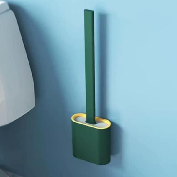 SHOP-STORY - TOALETSBORSTE GRÖN: Ultra Hygienic Flexible Silikon Toalettborste - Grön