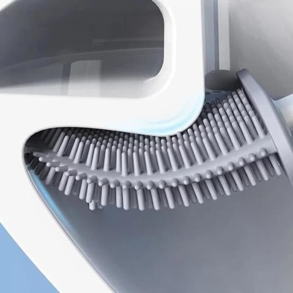 SHOP-STORY - TOALETSBORSTE BLÅ: Ultra Hygienic Flexibel Silikon Toalettborste - Blå