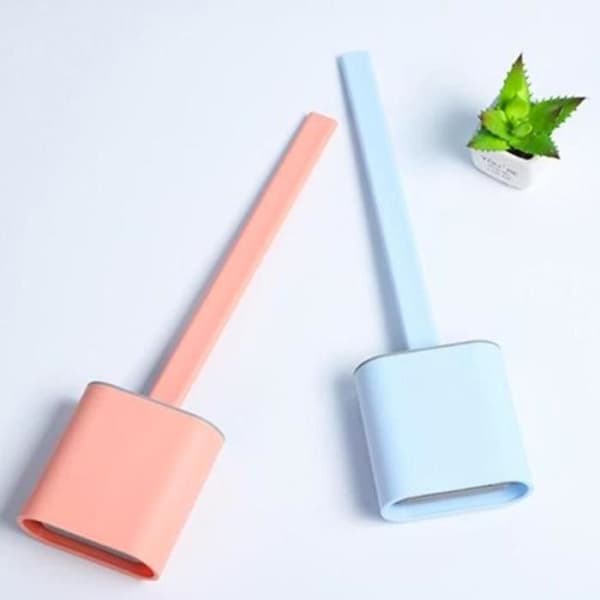 SHOP-STORY - TOALETSBORSTE BLÅ: Ultra Hygienic Flexibel Silikon Toalettborste - Blå