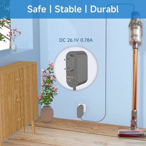 Laddare för Dyson V8 V7 V6 Animal Absolute Dammsugare, Batteri Ström DC58 DC59 DC60 DC61 DC62 DC72 DC74, SV04 SV05 SV06