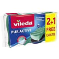 Miniatyrbild 1 av 2: Svamp - VILEDA - Glitzi Pur Active - 3 stycken - Special Teflon - Repor inte