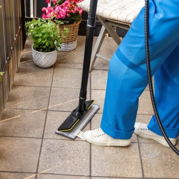 KARCHER - Kit med 2 slipande mikrofibermoppar för EasyFix golvmunstycke (1 slipmedel, 1 mycket slipande)
