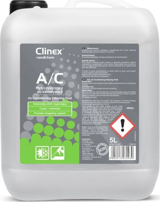 Clinex - 77-555 - Flytande rengöringsmedel för rengöring av luftkonditionering och ventilation