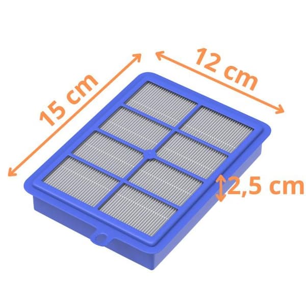 HEPA-filter - Electrolux - EFH12/SF1W - 2-pack - Kompatibel med Philips och AEG - 12 cm