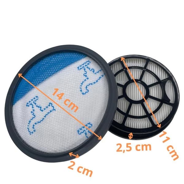 Filtr - Rowenta - ZR904301 - Pack om 2 - Dammsugare - Kompatibel med Swift Power Cyclonic