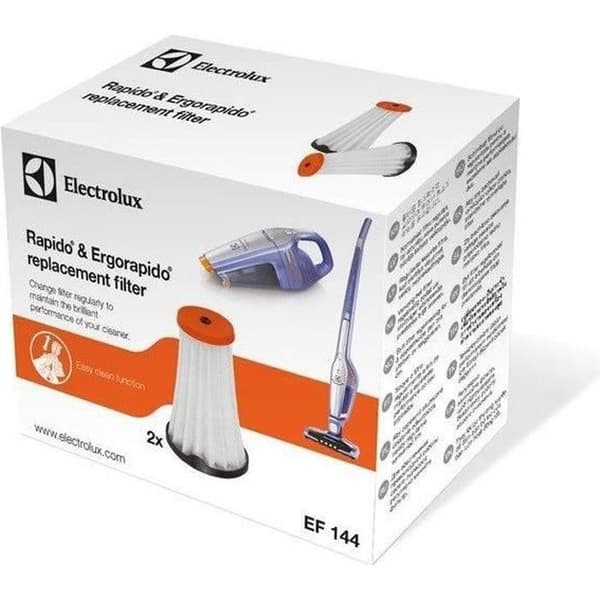 Electrolux EF144 - Plisserad Flitre för Egorapido &amp; Rapido - Paket om 2