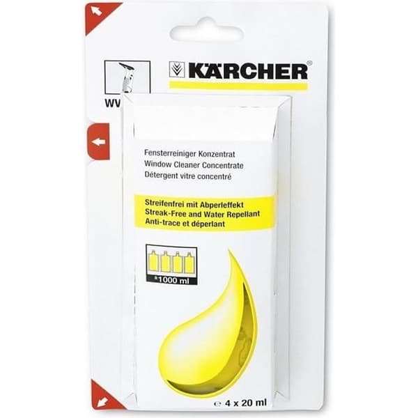 Rengöringsprodukt för KARCHER fönsterputs 62953020 - 4 x 20ml