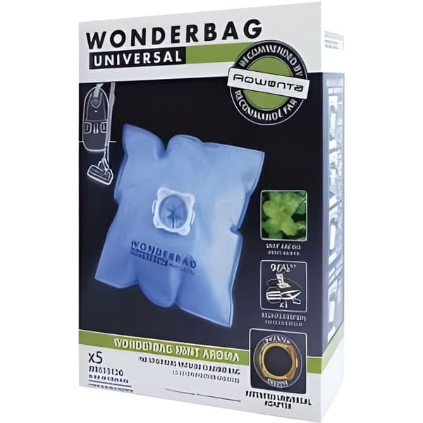 Säck för dammsugare - WONDERBAG - SEB WB415120 - Universell - 5 säckar - Originaltillbehör