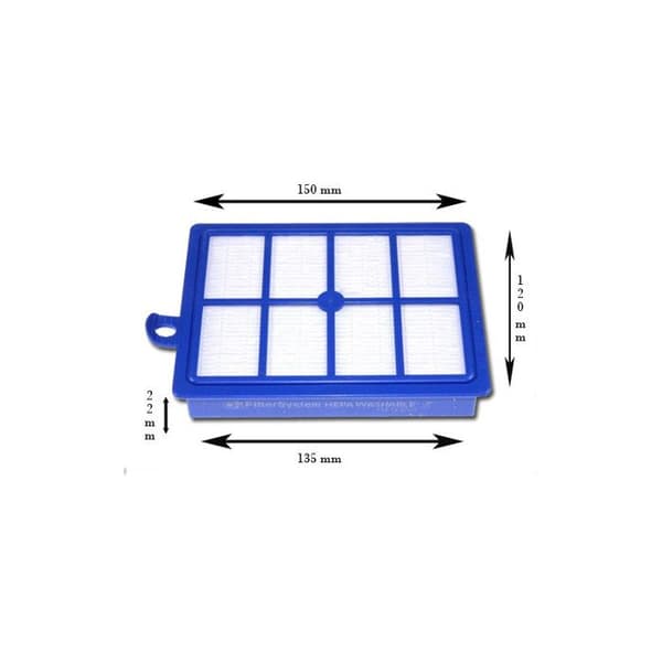HEPA-filter EFH12W 900195119/4 för dammsugare AEG, ELECTROLUX, ESSENTIEL B, PHILIPS, TORNADO, VOLTA, DAMMSUGARE MED PÅSE E [...]