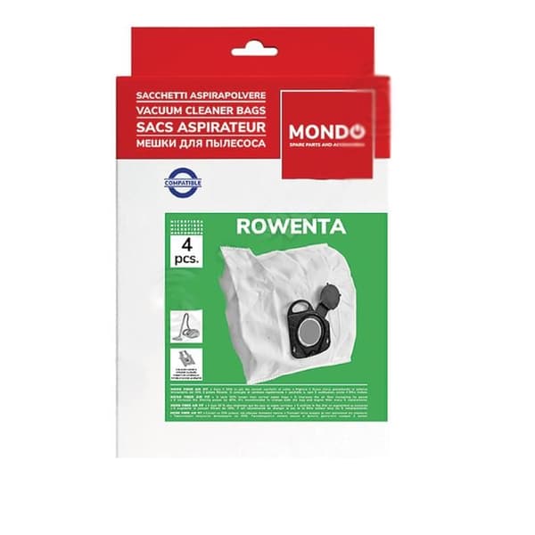 SOS Accessoire Förpackning med 4 påsar för Dammsugare ROWENTA ZR200520 - Dammsugare - MOULINEX, ROWENTA, TEFAL (142792.0)