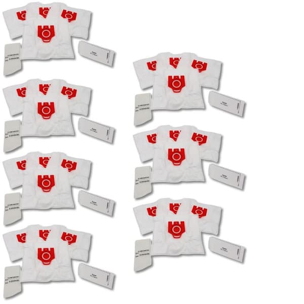 Dammsugarpåse - SOS Tillbehör - FJM - Paket med 7 lådor - Kompatibla med Dammsugare 9917710 - Blandat