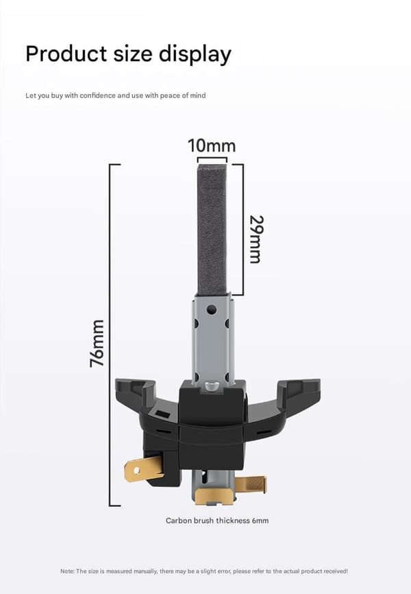 Philips universaldammsugare delar motor motor kolborste 30 * 10 * 6,5 mm