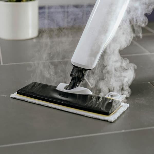 KARCHER - Kit med 2 slipande mikrofibermoppar för EasyFix golvmunstycke (1 slipmedel, 1 mycket slipande)