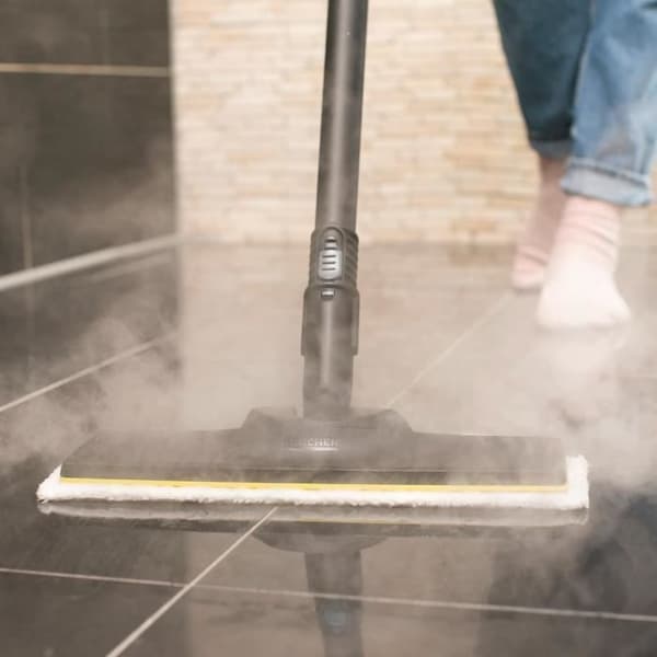 KARCHER - Kit med 2 slipande mikrofibermoppar för EasyFix golvmunstycke (1 slipmedel, 1 mycket slipande)