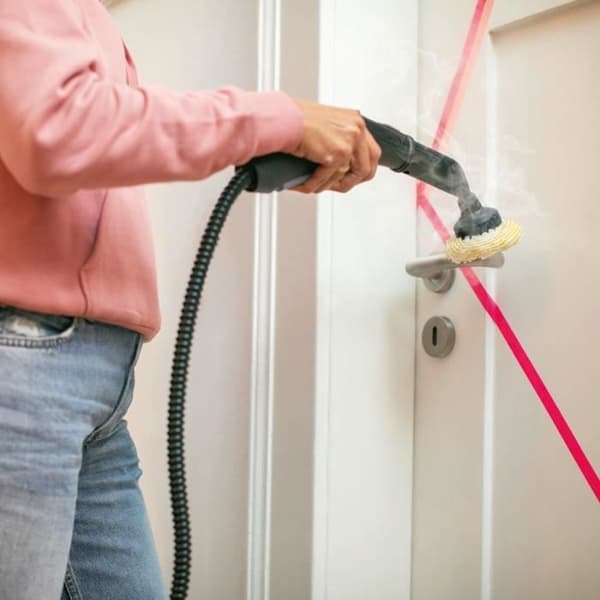 KARCHER - 2 motorhuvar för rundborste - Kompatibel med EasyFix ångtvättare (SC 1, SC 2, SC 3, SC 3 Deluxe, SC 4, SC5 strykjärn