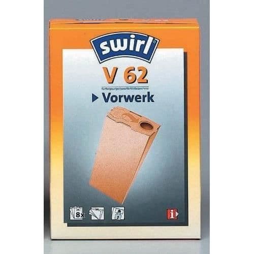 Dammsugarpåse - SWIRL - V 62 - Med påse/utan påse - Effektiv rengöring - Praktisk
