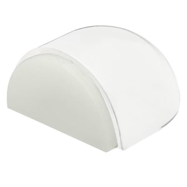 Dörrstopper - Transparent - Halvmåne - 42x40x20 mm - Adhesiv - Vit