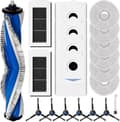 Miniatyrbild 1 av 6: 20PCS-Kit med tillbehör kompatibel med robotdammsugare ECOVACS DEEBOT X5 Omni/X5 - 1 rullborste, 6 moppdukar, 4 dammsugarpåsar