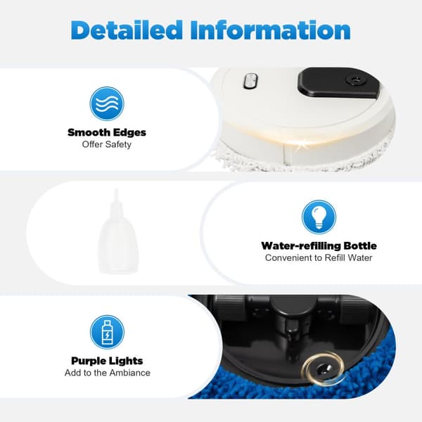 Moppmaskin, USB-laddning, 3-i-1-funktionalitet