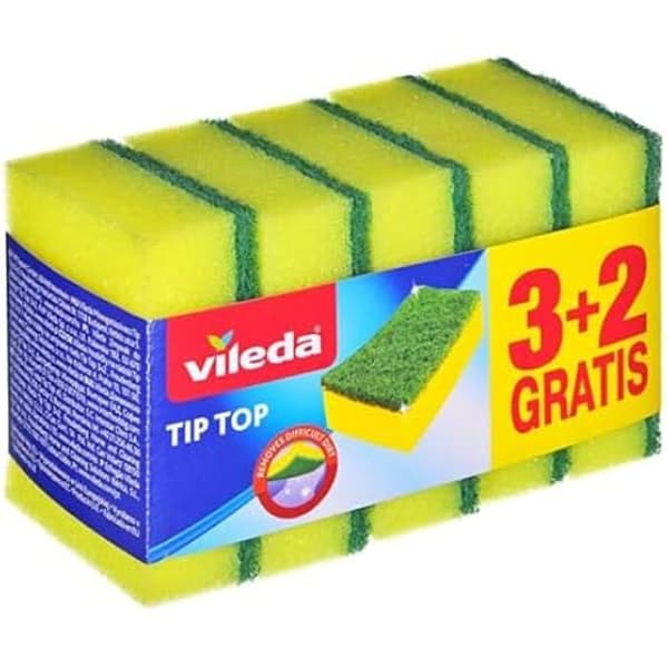 Svamp - VILEDA - 173845 - Flerfärgad - 7,6 cm x 16,2 cm - Blandat