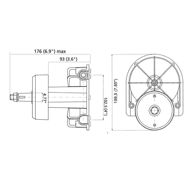 Ultraflex Styrsystem T85 Guld 406 mm