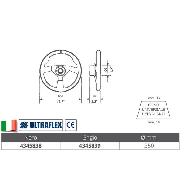 Ultraflex Roder V38 Silver 380 mm