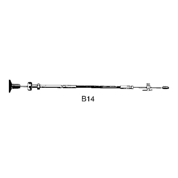 Ultraflex Stop Kabel B14 Søvfarvet 14´