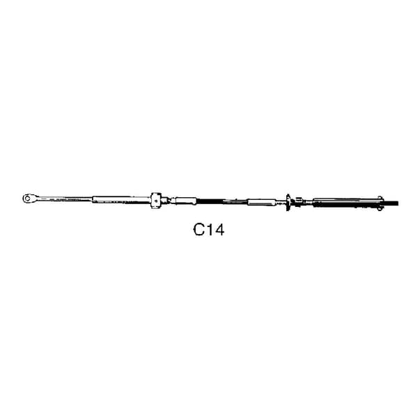 Ultraflex Styrkabel C14 Silver 17´
