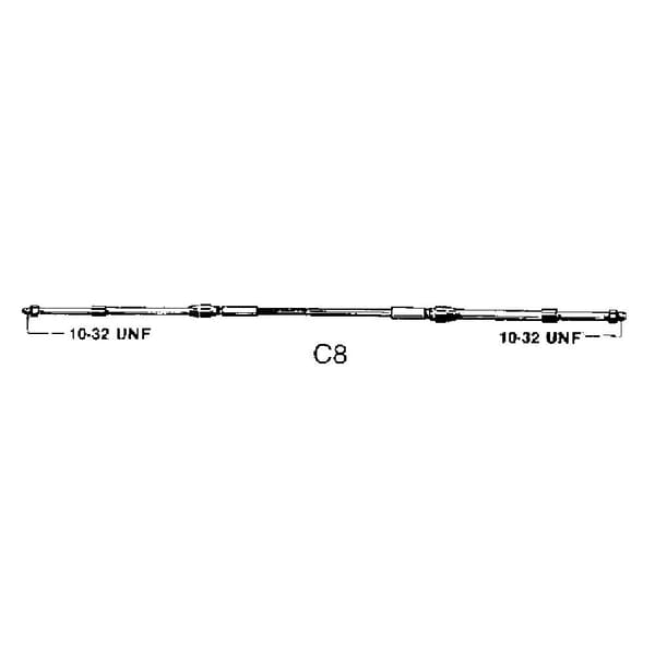 Ultraflex Styrkabel C8 Silver 36´