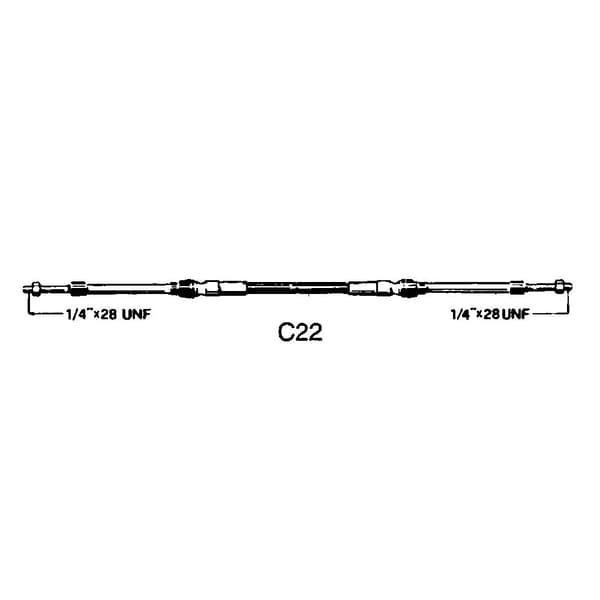 Ultraflex Kabel C22 Søvfarvet 8´