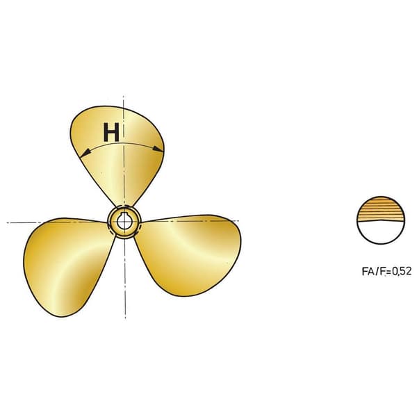 Vetus Propeller P3b Lh Guld 16 x 15´´