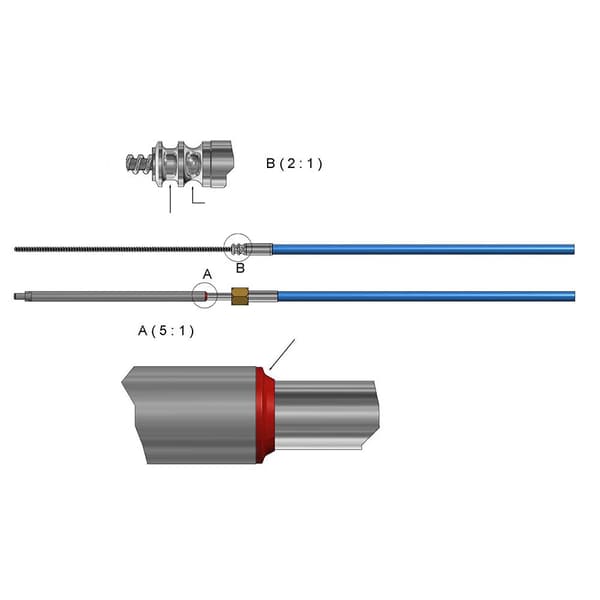 Ultraflex Rorkabel M90 Søvfarvet 9´