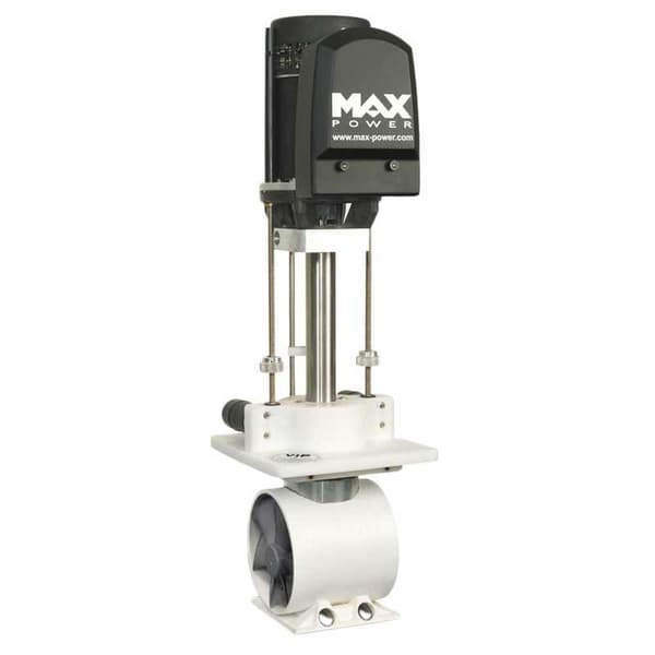 Max Power Retractable Thruster Vip150 Elec 12v Vit,Svart