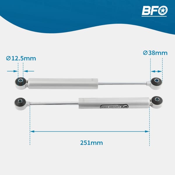 Dual Steering Stabilizer, Passer til Jeep Wrangler TJ/LJ & Cherokee XJ, Reducerer vibrationer i forenden, Forbedrer køreoplevelsen