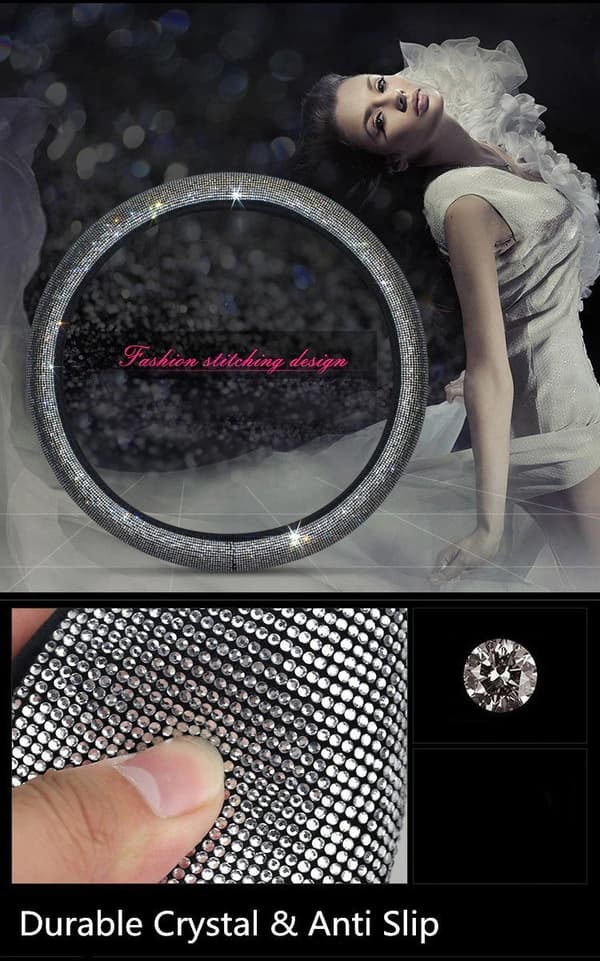 Ohjauspyörän holkki Diamond-suojaus näyttää makuasi ja persoonallisuuttasi