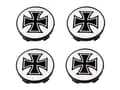 Miniatyrbild 1 av 4: Malteserkors Centrumkåpor 60mm (passar 57mm hål) 4-pack