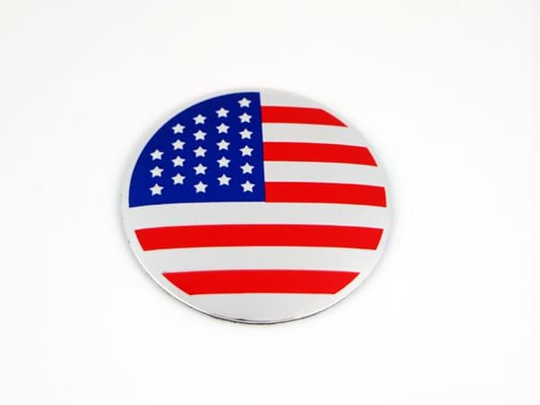 USA hjulnav emblem till fälgar och centrumkåpor 4-pack styling