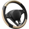Miniatyrbild 1 av 4: Anti-slip rattkåpa Andas rattkåpa i mikrofiberläder Beige och svart Diameter M 37-38cm