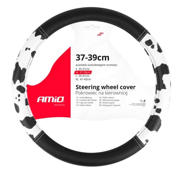 For hjuldiameter 37-39cm, sort-hvit