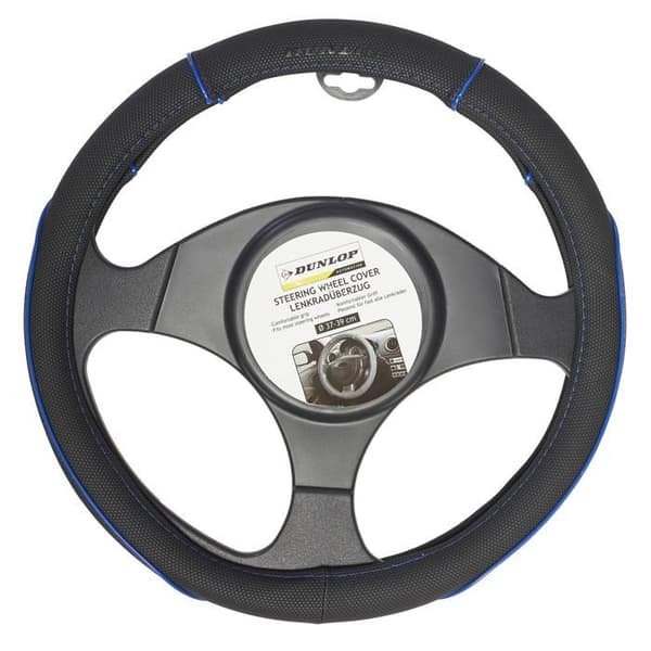Rattkåpa - Universal - PU - Svart/Blå - 37-39 cm - Bil