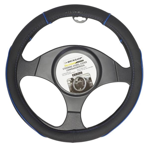 Rattkåpa - Universal - PU - Svart/Blå - 37-39 cm - Bil