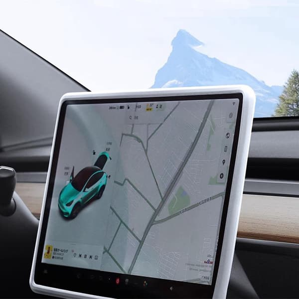 INF Skärmskydd i härdat glas för Tesla Model 3/Y Plaid (Vit)