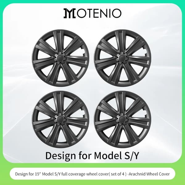 19" Vanteen suojus Tesla Model Y:lle, useita tyylejä, helppo asennus,Hämähäkki Tyyli