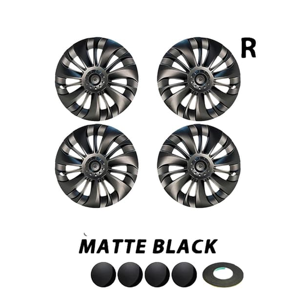 Hjulnavsudskiftning, Mat Sort, 19 Tommer, Nem Installation,Matte Sort-NOLOGO